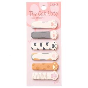 180 Counts Kitten Index Tabs Writable Page Mark Bookmarks Adhesive Index Labels Page Tabs for Notebook Planner Calendar
