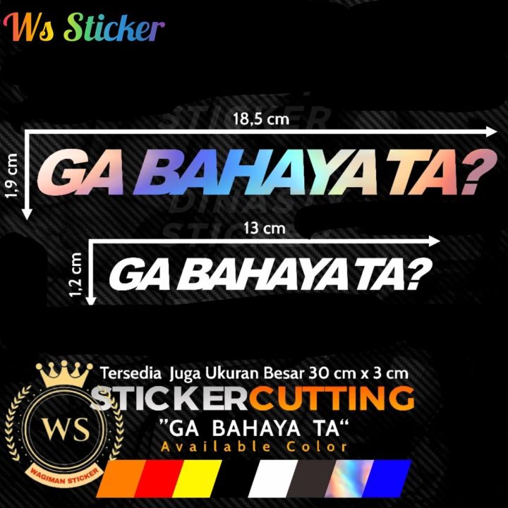 Ga Wajar Sticker STIKER STICKER CUTTING VIRAL GA BAHAYA TA? | Lazada Indonesia