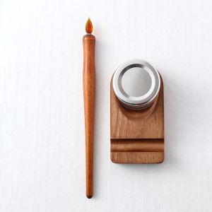 LUXERY Wooden Pole Dip Pen Comics Drawing Art Writing Dipped Ink Pen Multi-functional Dip Pen Holder Set Watercolor Painting