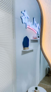 Aesthetic Mirror Bentuk JADE / Cermin Dinding Estetik Gantung / Perlengkapan Hiasan Kamar Ruangan / Cermin Irregular Lucu / Cermin kamar mandi / Westafel mirror / Cermin lampu LED Touchscreen / Smart mirror / Kaca meja rias / Kalasatis