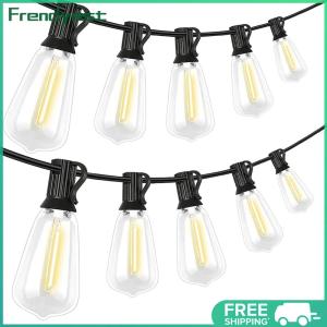 COD [Free Shipping] Globe Solar Powered String Lights Shatterproof Bulbs Solar Powered Patio Light with 8 Lighting Modes for Outside Decor