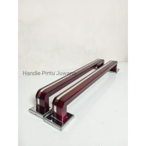 Grosir Handle Pintu Rumah Minimalis Motif Gawang 35 cm - Gagang Tarikan Pintu Mewah Stenliss anti karat Hitam