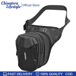 Motorcycle Drop Leg Side Bag Hard Shell Motorbike Hip Bum Pack Bags Waterproof Mobile Phone Purse for Outdoor Riding Cycling