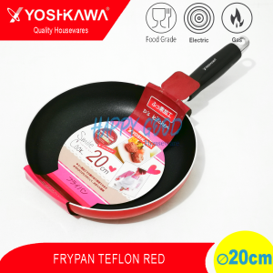 YOSHIKAWA 20cm FRYPAN/PANCI/PENGGORENGAN TEFLON/MARBLE 6 VARIAN