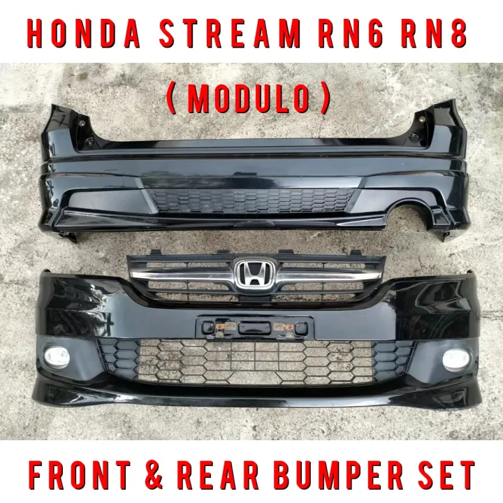 Stream Rn3 Bumper Honda Stream RN6 RN8 PFL Modulo Front & Rear Bumper Set ( Modulo Type ...