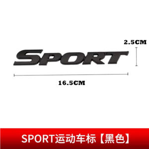 3D SPORT Logo Metal Car Badge Emblem Sticker Decor Decal For Benz A200 A180 B180 B200 CLA GLA AMG
