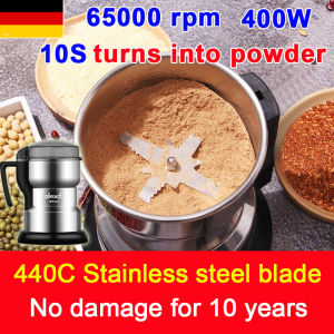 Alex[400W] stainless steel coffee grinder electric spice grinder machine Stainless steel blade Grind more finely Flour