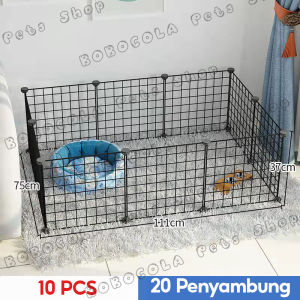 1 Set Kandang Kucing Tingkat 4 Pagar Kucing Tinggi Kandang Hewan Diy