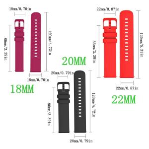 Strap For Amazfit GTS 2/4/3/GTS 2/4 Mini/GTR 4/2/2e 20mm/22mm/18mm Samsung Watch Silicone Bracelet Amazfit bip 6 5 3 pro band
