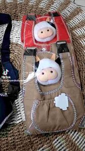 GENDONGAN DEPAN BONEKA KEPALA SAPI