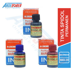 Isi Ulang Tinta Refill Spidol White Board Marker Snowman [Permanent Marking Ink] / Spidol Papan Tulis Permanen