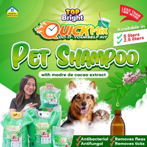Quickmix DIY Pet Shampoo Kit w/ Real Madre De Cacao Extract | 2.5L-5L Yield | Just Add Water