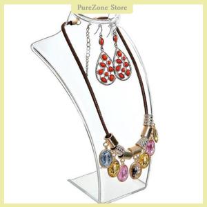 [PureZone] Jewelry Display Fashion Model Necklace Mannequin Pendant Earring Showing Stand