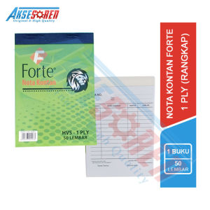Nota Kontan Forte [1 Ply 2 Ply 3 Ply/1 Buku] / Kertas Nota Pembelian [NKA601F] / Buku Nota Barang Belanjaan / Struk Total Harga / Daftar Belajaan / Struk Belanja / Nota 2 Rangkap [8012] / Nota 3 Rangkap [8013]