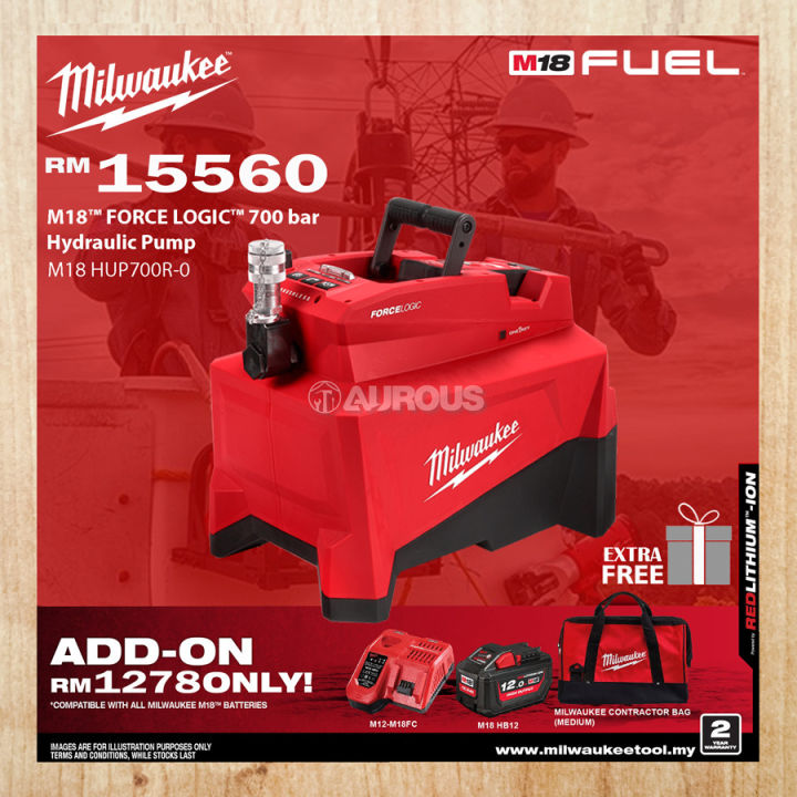 MILWAUKEE M18 FORCE LOGIC 700 BAR HYDRAULIC UTILITY