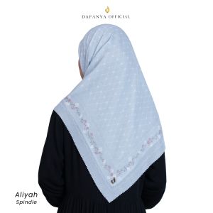 𝐃𝐀𝐅𝐀𝐍𝐘𝐀 - Aliyah Series Jilbab Motif Monogram Kerudung Segi Empat Hijab Scarf bahan Voal Laser Cut