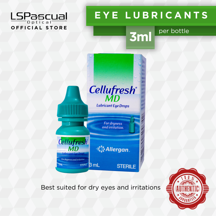 Allergan Cellufresh MD Lubricant Eye Drops EXPIRY 3mL 02/2025, 15mL 06/