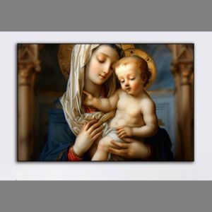 HIMALAYA 35*50cm HD self-adhesive poster mother and child design