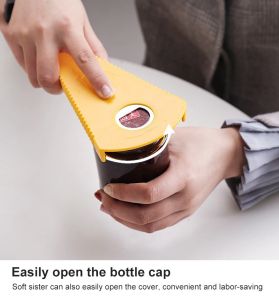 Multipurpose Bottle Jar Can Lid Opener Twist Anti Slip Kitchen Helper Pembuka Penutup Serbaguna