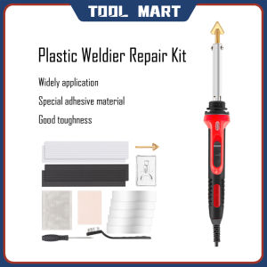 220V/100W Plastic Welding Kit - Automotive Bumper Repair Tool with 40 Weld Rods 2 Tips Fast Heating - DIY Plastic Repair Kit for Kayak Dashboard