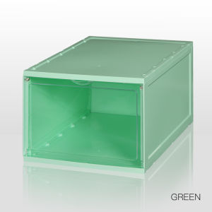 Large Colourful Shoe Box Transparent Stackable Storage Shoe Box Organiser Thickened Hard Box Kotak Kasut Rak 彩色加厚鞋盒