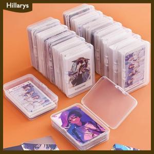 [Hillarys] กล่องเก็บของพลาสติกใสกล่องเก็บการ์ดขนาดเล็กกล่องจัดระเบียบโต๊ะกล่องเครื่องเขียน