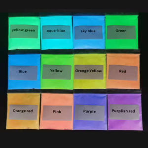 12Colors(100G) Eco-friendly Luminous Nail Powder Without Radiation Fluorescent Powder Neon Phosphor Powder Dust Glow in the Dark h260819
