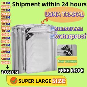 Makapal Lona Trapal 8X10M High Quality Thickened Tarpaulin Plant Outdoor Sunshade Waterproof Tarp