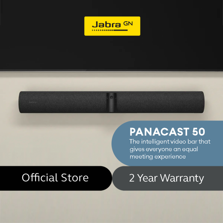 Jabra Panacast 50 Intelligent 180° Panoramic-4K Meeting Room Video Camera  with Stand, and 5M Cables Lazada PH