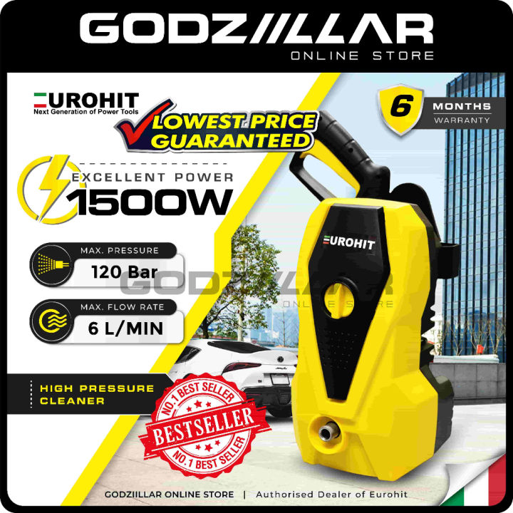 Eurohit EU.K2 Water Jet Sprayer 1500W/120bar Waterjet High Pressure