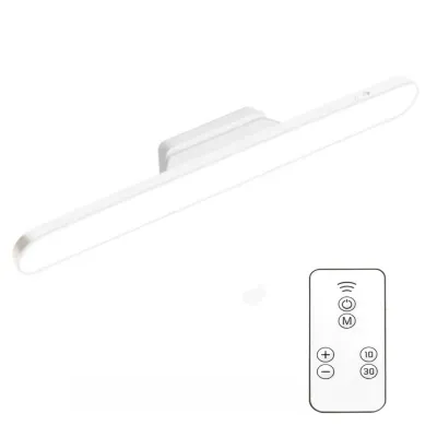 LABAICAI Bảo vệ mắt Đèn LED từ tính Điều khiển từ xa 3 màu Đèn hấp phụ từ tính Hiện đại USB có thể sạc lại Đèn đọc sách LED Sử dụng đọc