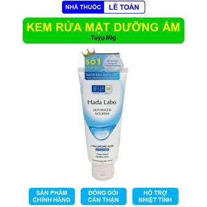 Kem rửa mặt dưỡng ẩm Hada Labo Advanced Nourish - Tuýp 80g