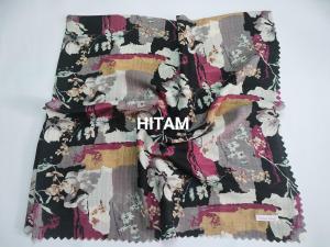 Jilbab segi empat wafle motif NORENN laser cut premium kerudung terkini khalisa scraf