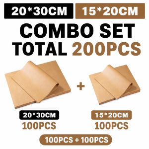 100PCS Parchment Paper For Baking Non-Stick Unbleached Paper Oil Absorption Rectangular Paper
