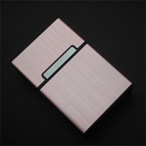 CGGUE ic Button Business Card Box Aluminum Alloy Elegant Design Name Card Holder Easy To Carry Card Organizer ID Card Case Men Gift