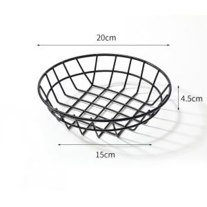 American Fries Basket French Fries Holder Sizzling Basket Food Tray Burger Plate Storage Container