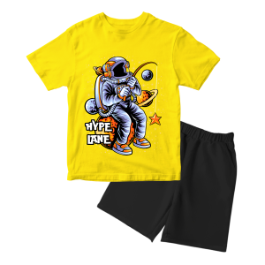 Baju Setelan Kaos Anak Laki Laki Motif Astronot Cowok Keren Umur 1 - 10 Tahun - Hypelane - DTF2