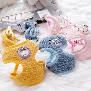 Sang trọng cho chó Khai thác dây xích Bộ dây xích cho chó mèo thoáng khí Cổ áo Vest Khai thác cho chó Cún con Vật nuôi Chihuahua Dây đeo ngực Phụ kiện cho chó