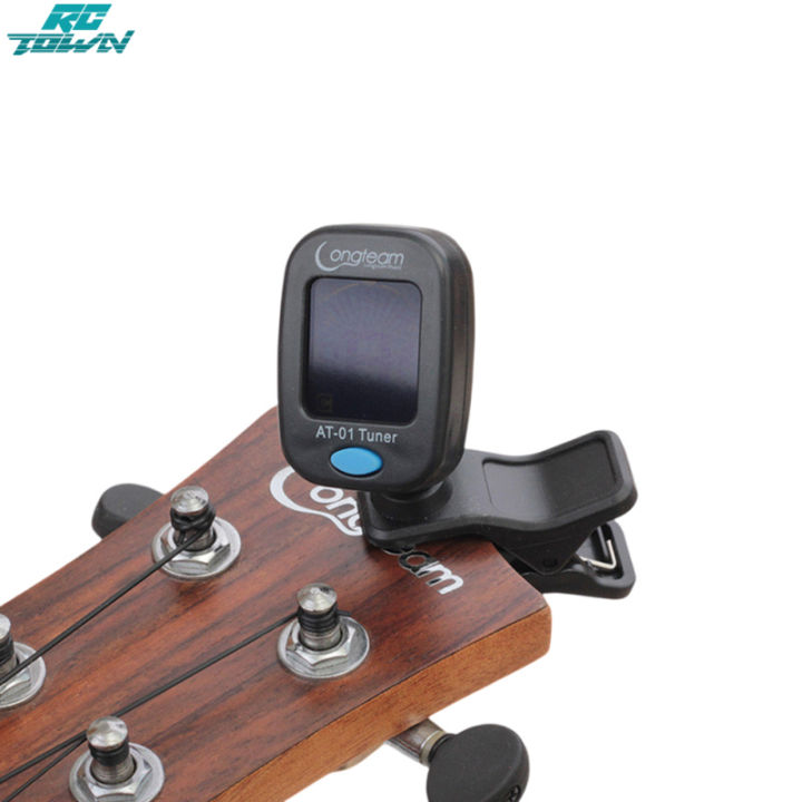 Guitar Tuner Vibration Pickup Battery Powered Tuner Tool For Bass