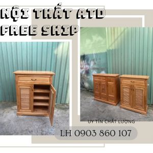 [SG-BD] tủ giày dép gỗ tự nhiên bền đẹp sang trọng hình ảnh thực tế 60cm80cm1m1m2