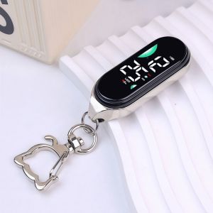 SPDD LED Electronic Hanging Watch Portable Digital Display Pocket Watch Creativity Waterproof Luminous Pocket Watch Kids Adults