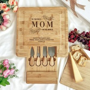 [SG] Personalised Customised Engraved Wooden Cheese Board Housewarming Gift Wedding Gift Kitchen Gift