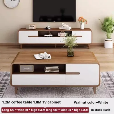 (SG) TV Console Cabinet Solid Wood TV Cabinet Media Storage Floor Standing TV Console 140/160/180/200cm