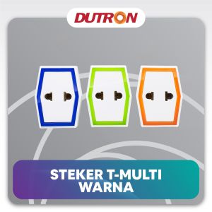 Steker Cabang 3 T Multi Warna Dutron Stop Kontak Cabang 3 Dinding SNI