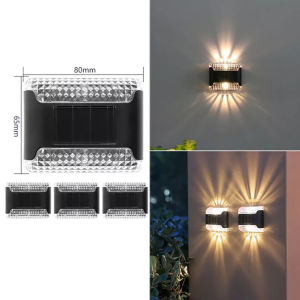 Solar Wall Light LED Outdoor Waterproof Courtyard Lamp Wire-Free Intelligent Light Control Lighting For Garden Fence Balcony Decor