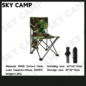 Camping Chair Kerusi Lipat Camping Outdoor Foldable Moon Chair Fishing Portable Chair Heavy Duty 200kg