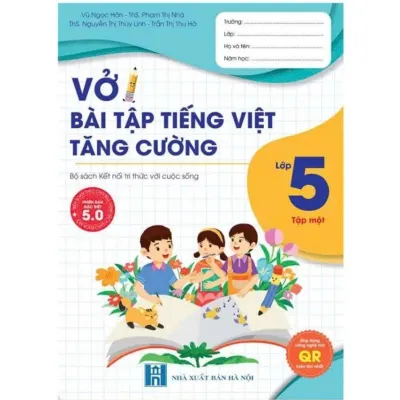 Sách - [Lớp 5 - Kết nối tri thức] - (Bộ 4 quyển ): Vở bài tập Toán Tiếng Việt tăng cường lớp 5 (tập 1 tập 2)