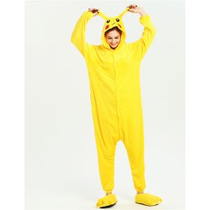 Carrie blue Christmas animal cartoon hooded peachy jumpsuit pajamas for women and men winter fashion