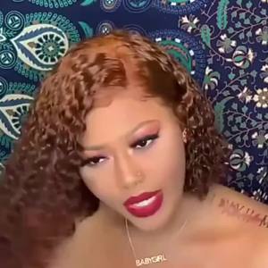 200% Brown Kinky Curly Short Bob Wig 13x4 Bob Wigs Brazilian Water Deep Wave Human Hair Short Wig Preplucked For Woman # 4 Color