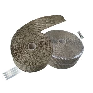 พร้อมส่งผ้าพันท่อ ผ้าพันท่อไอเสีย หน้ากว้าง 5 ซม. พร้อมลวด Big bike รถยนต์ ทนความร้อนได้อย่างดี ดูดซับเสียง